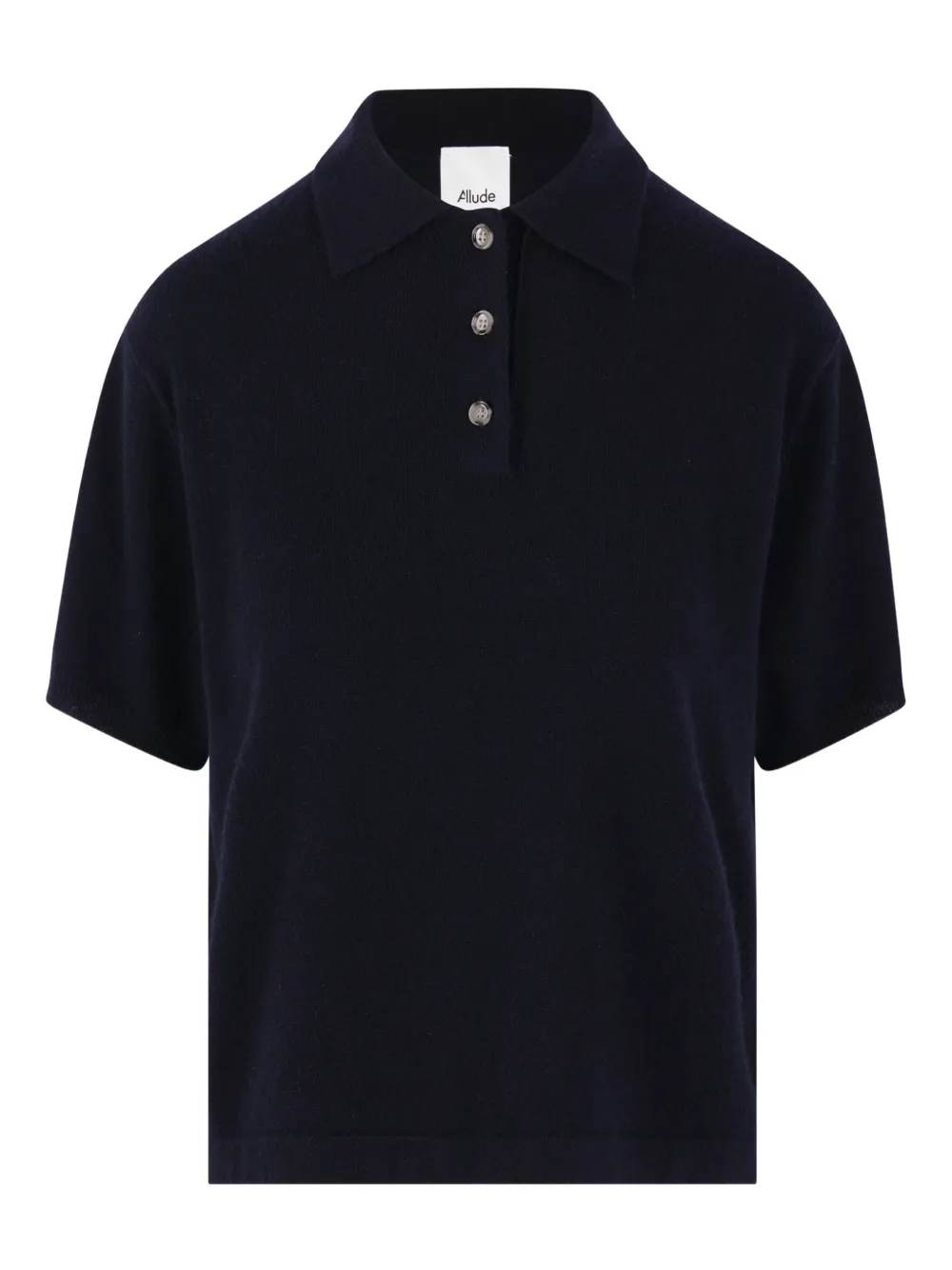 Allude three-button polo shirt - Nero