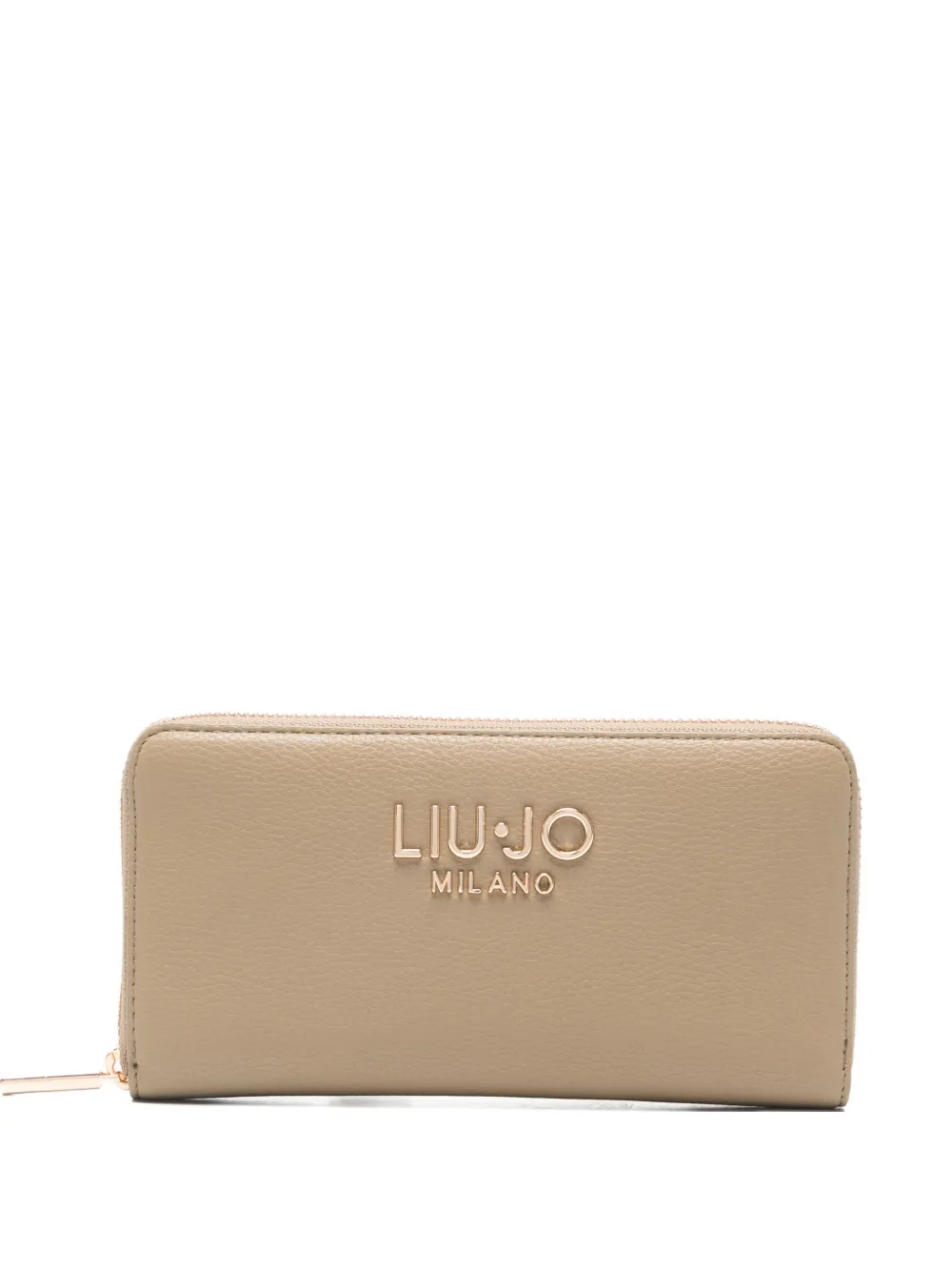 LIU JO large logo zip wallet - Toni neutri