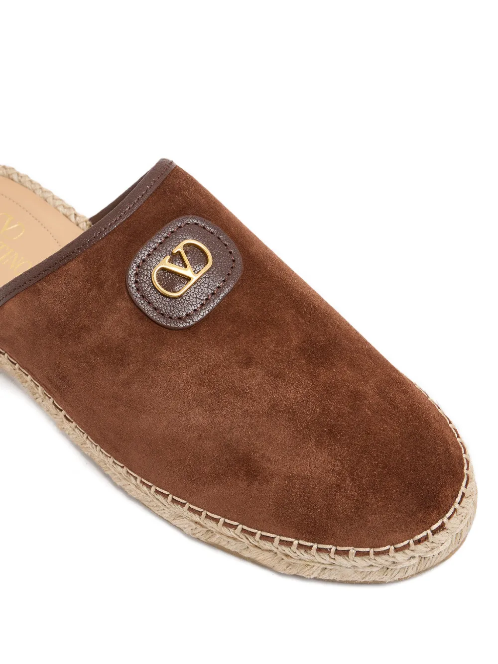 Valentino Garavani Muiltjes met logoplakkaat Bruin