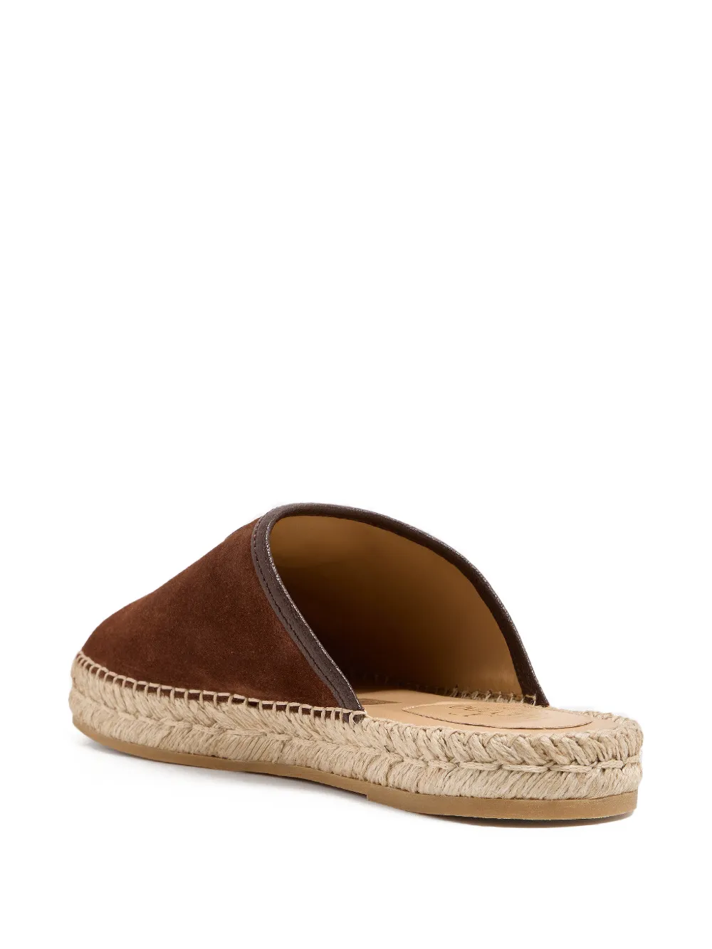 Valentino Garavani Muiltjes met logoplakkaat Bruin