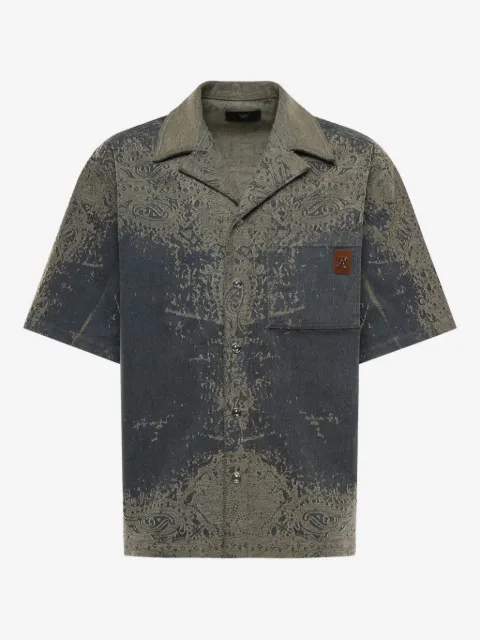 AMIRI camisa con bolsillo de cachemira