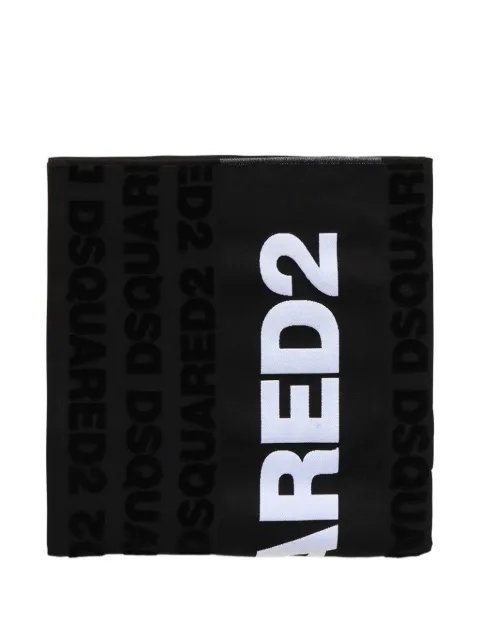 DSQUARED2 logo-jacquard beach towel