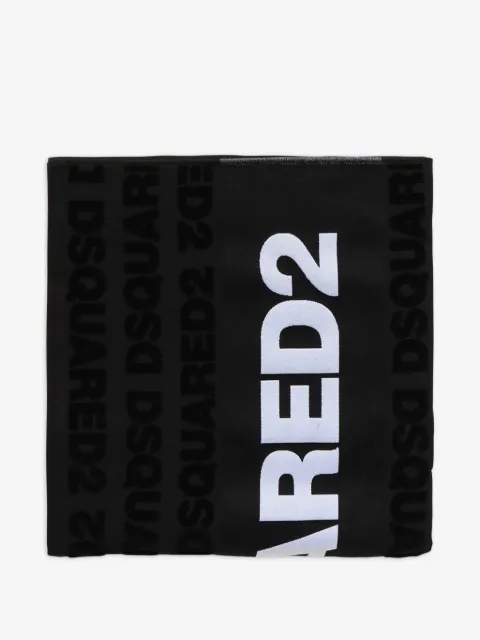 DSQUARED2 toalla de playa con logo en jacquard