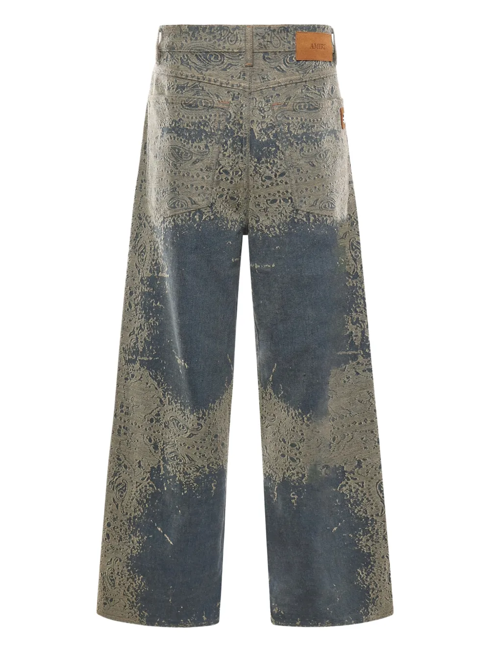 AMIRI Jeans met paisley-print - Blauw
