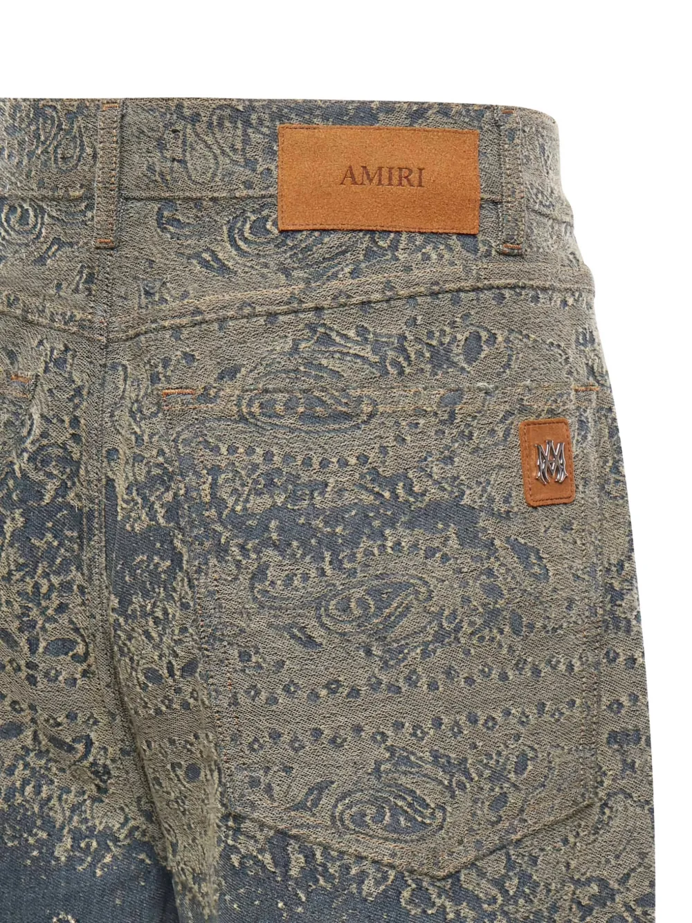  Amiri Paisley Pattern Jeans - Blue 