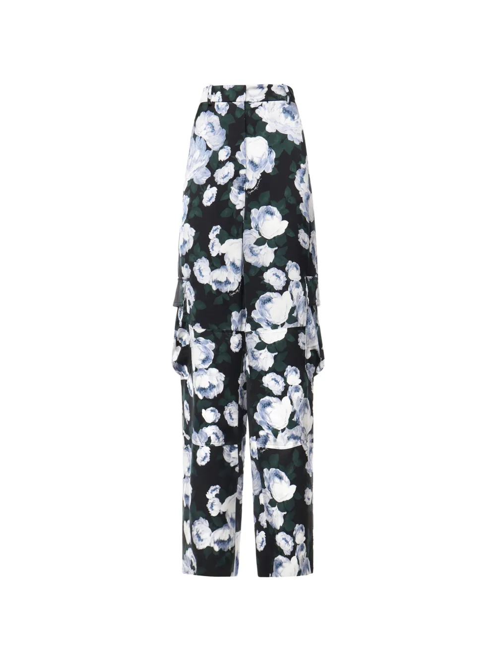 Stella McCartney floral-print cargo pants - Nero