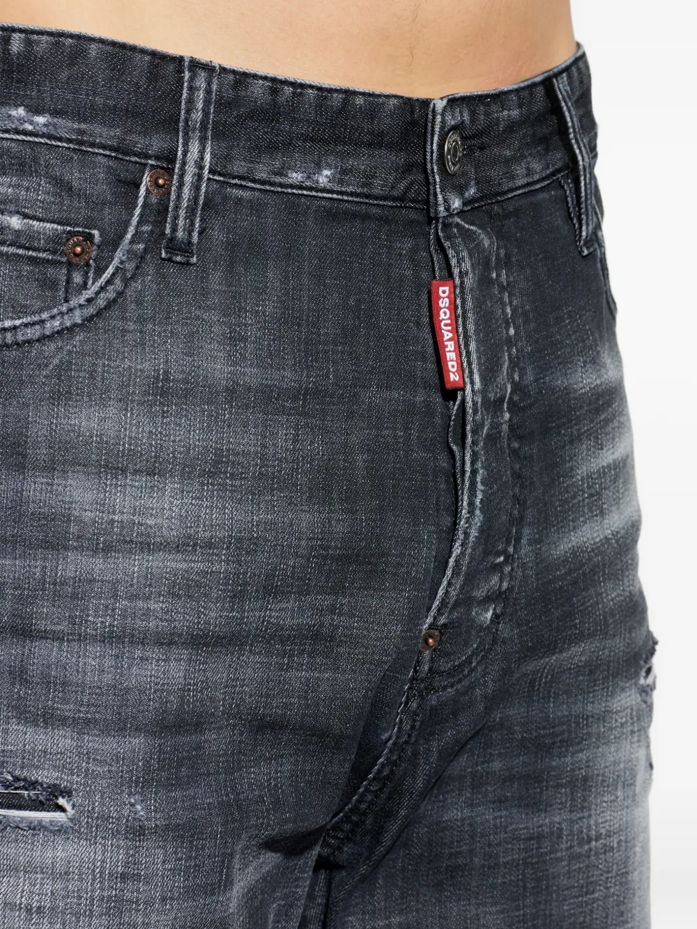 DSQUARED2 Ruimvallende jeans Grijs