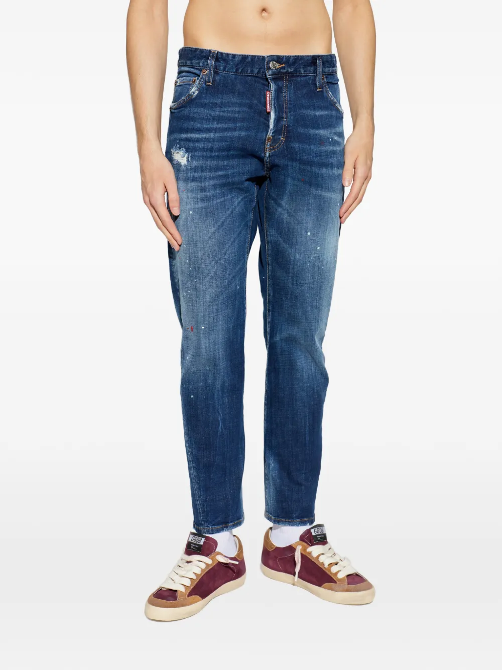  Dsquared2 Distressed Denim Jeans - Blue 