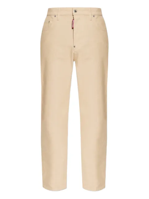 DSQUARED2 zip-up back-patch trousers