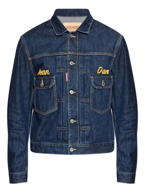 DSQUARED2 embroidered-detail denim jacket