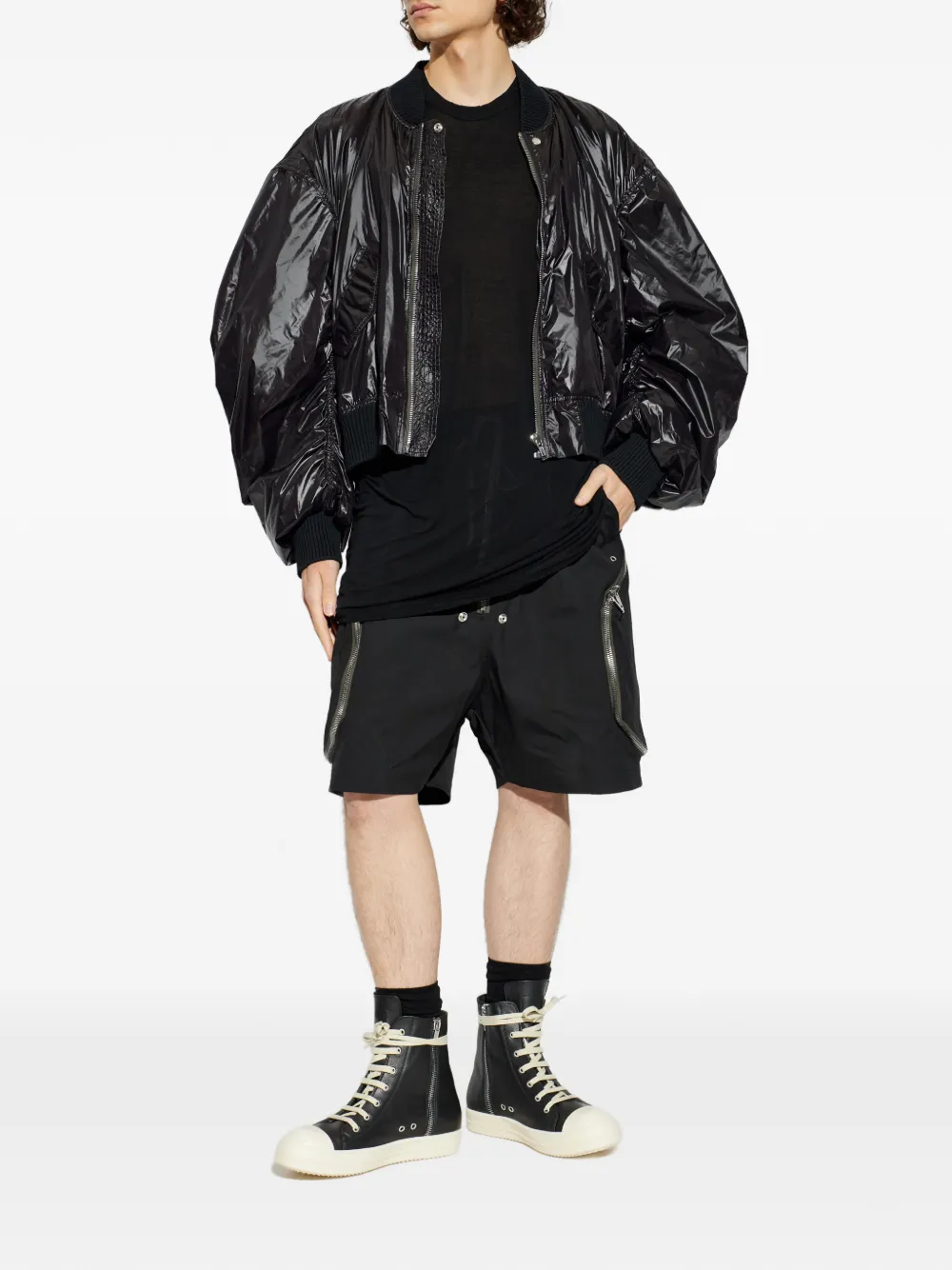 Rick Owens crew-neck T-shirt - Zwart