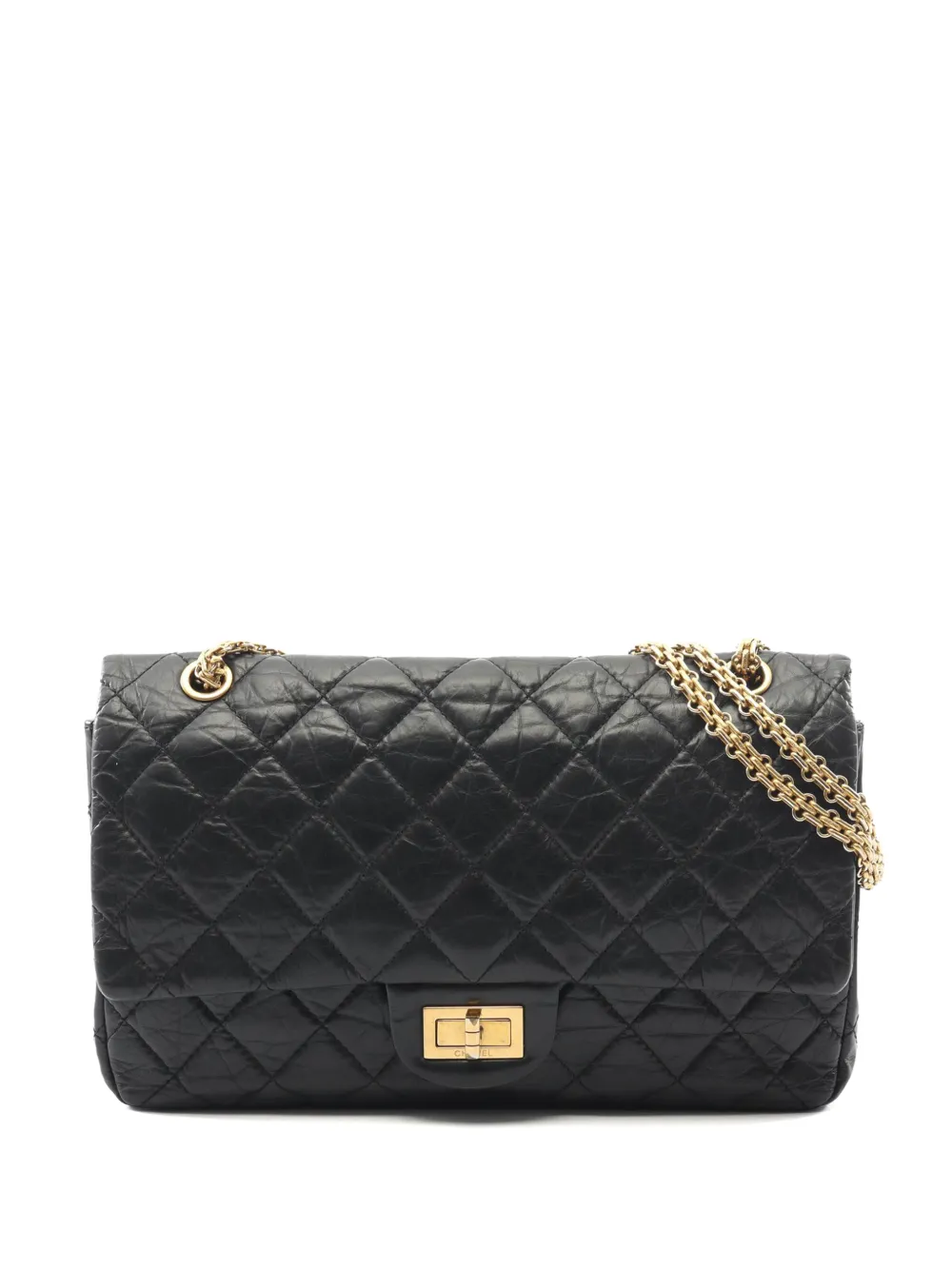 CHANEL Pre-Owned 2013-2014 Reissue 2.55 Aged Calfskin Double Flap 227 shoulder bag - Nero