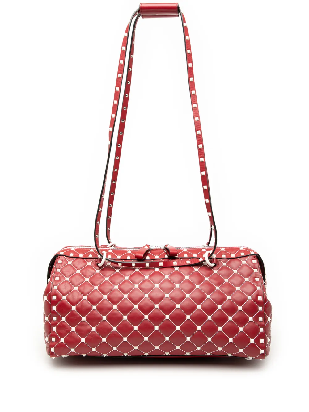 Valentino Garavani Pre-Owned 2000-2017 Lambskin Free Rockstud Spike shoulder bag - Rosso