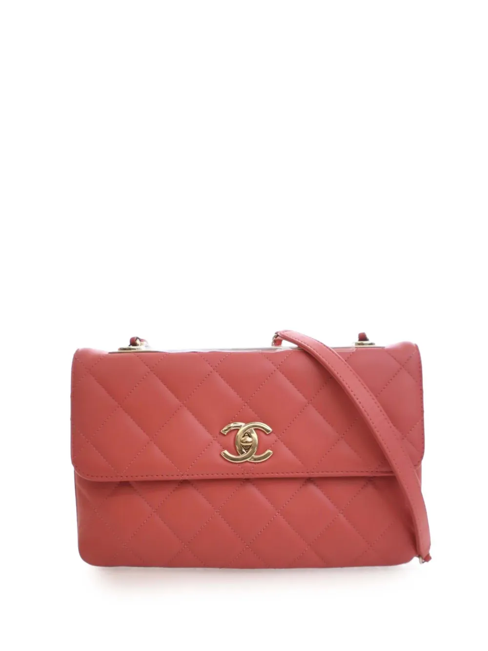 CHANEL Pre-Owned Borsa a spalla Trendy CC in pelle di agnello trapuntata 2016-2017 - Rosa