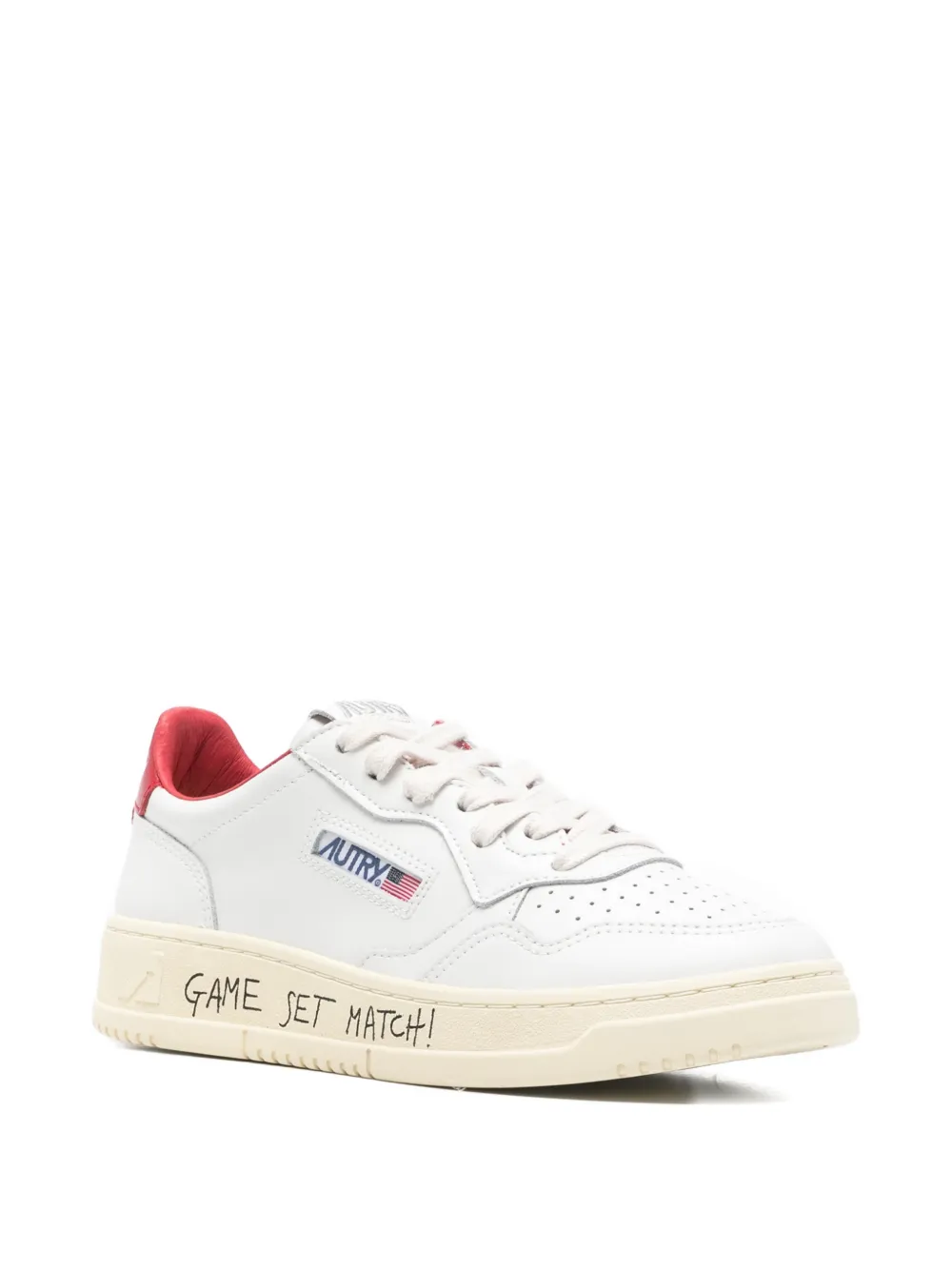 Autry Sneakers met hieldetail Wit