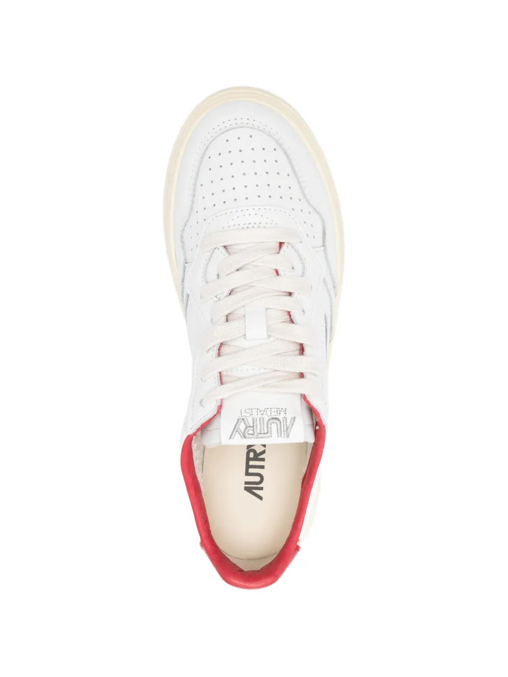 Autry Sneakers met hieldetail Wit