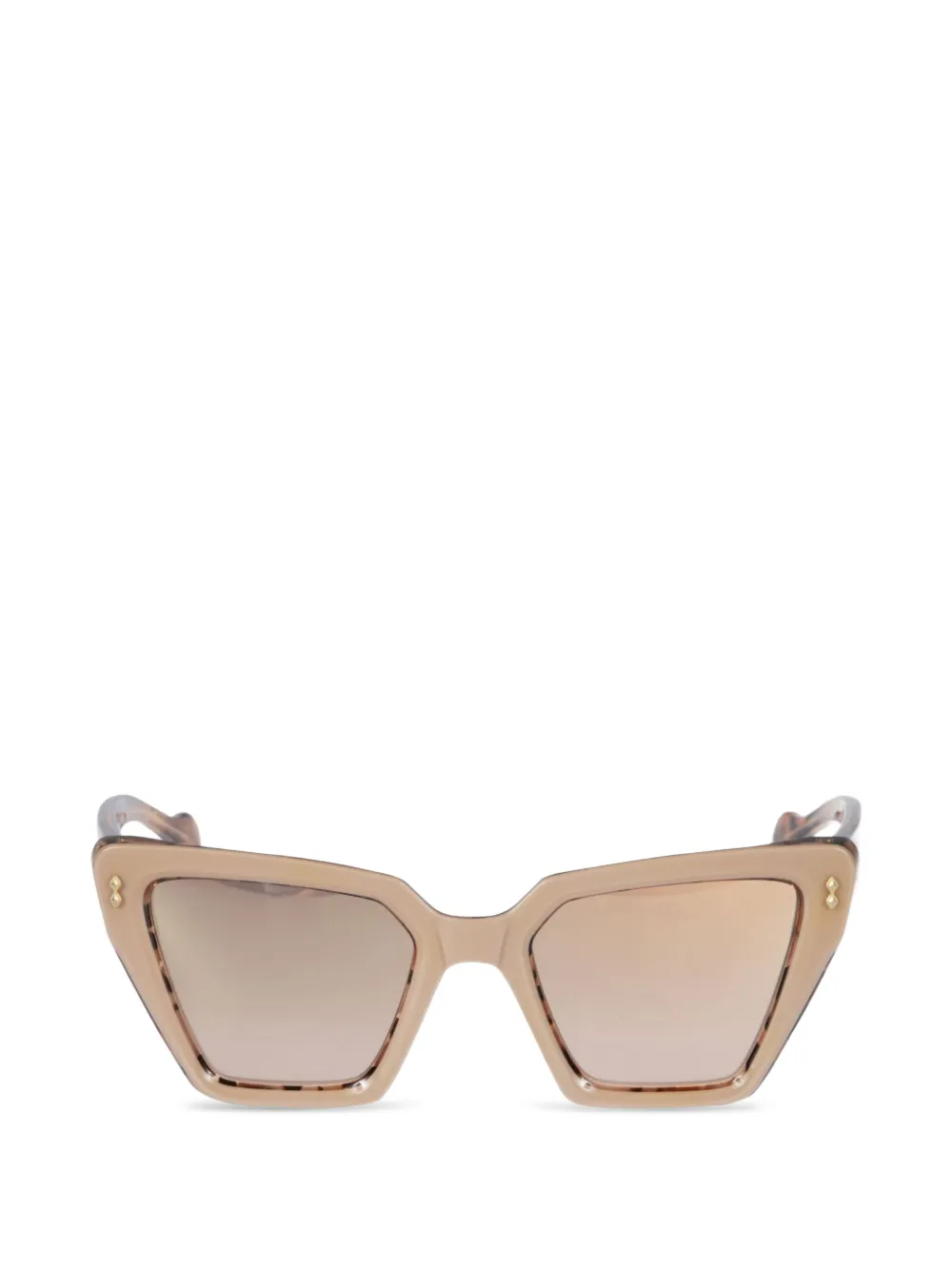 Kador Vanessa tortoiseshell geometric sunglasses - Toni neutri