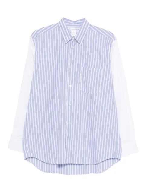Comme Des Garçons striped colour-block shirt