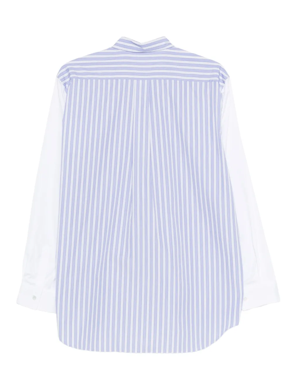 Comme Des Gar&ccedil;ons striped colour-block shirt - Blauw
