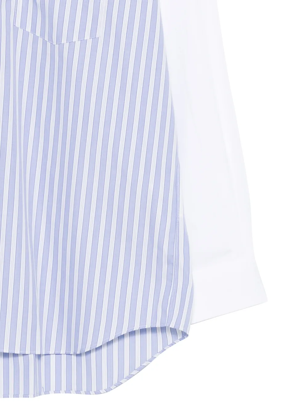  Comme Des Garçons Striped Colour-block Shirt - Blue 