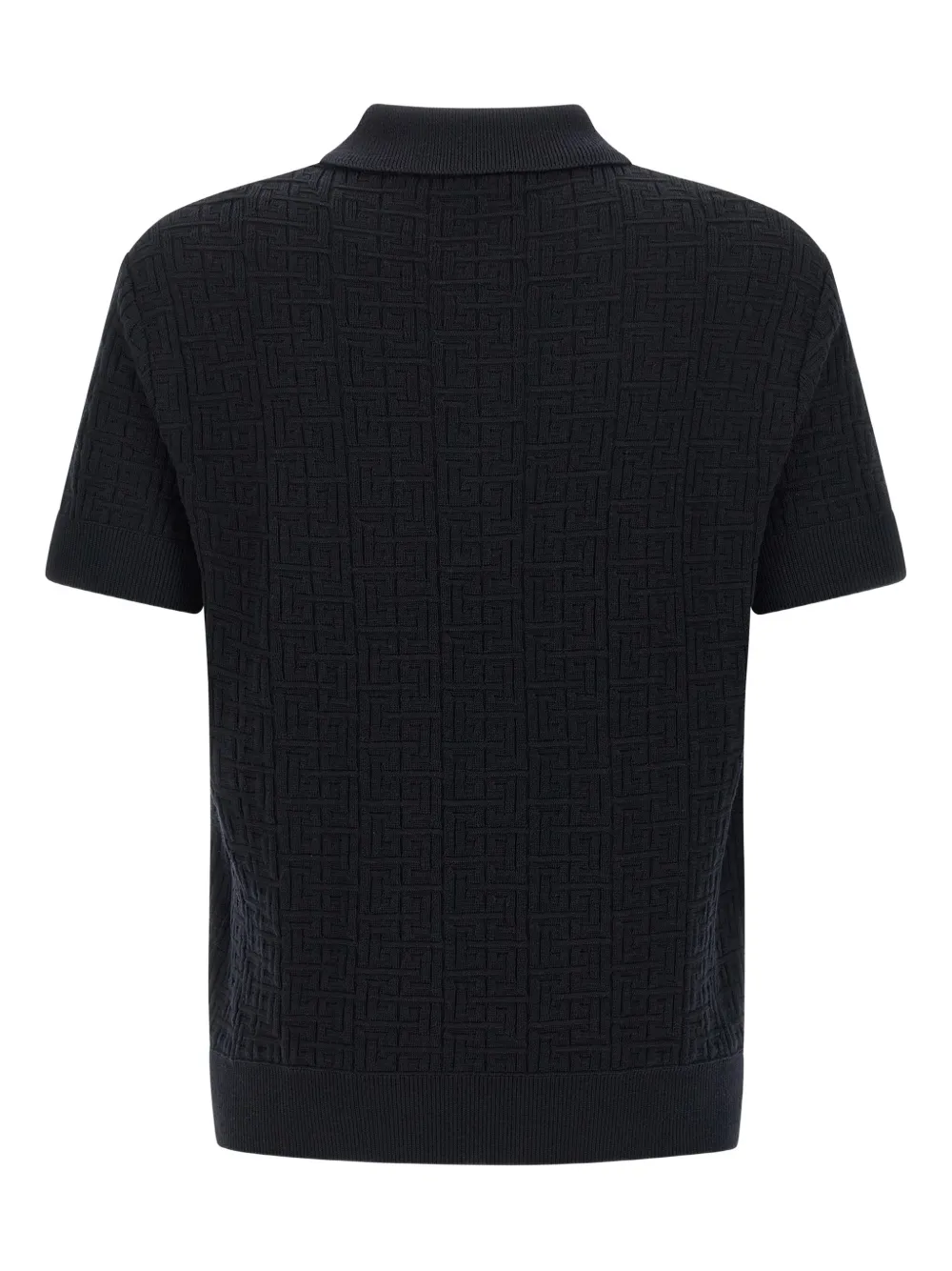 Balmain monogram polo shirt - Blauw