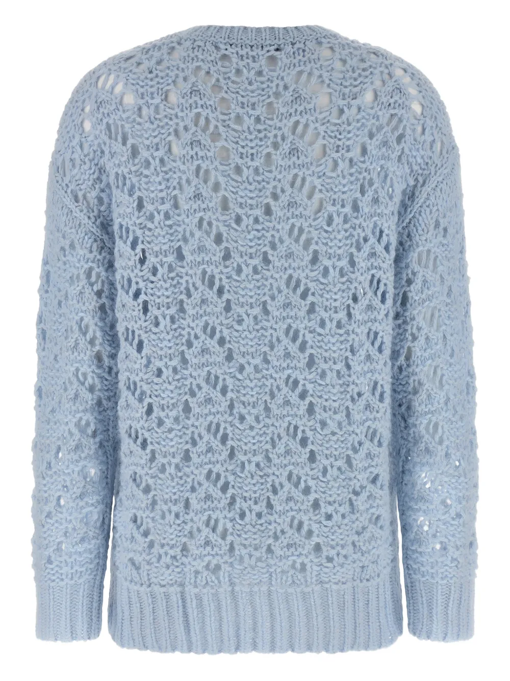 Fabiana Filippi Openwork trui met ronde hals Blauw