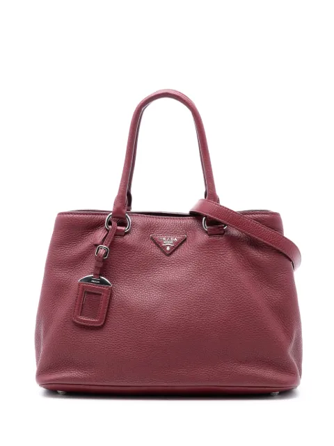 Prada Pre-Owned 2010-2025 Vitello Daino Open Convertible Tote satchel