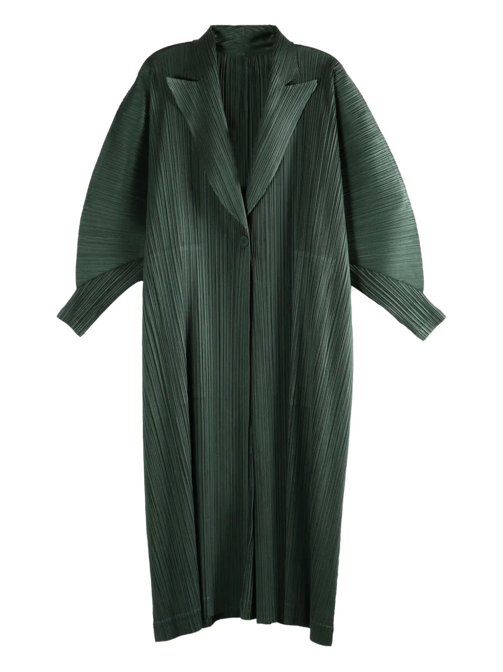 Pleats Please Issey Miyake Cappotto plissettato - Verde