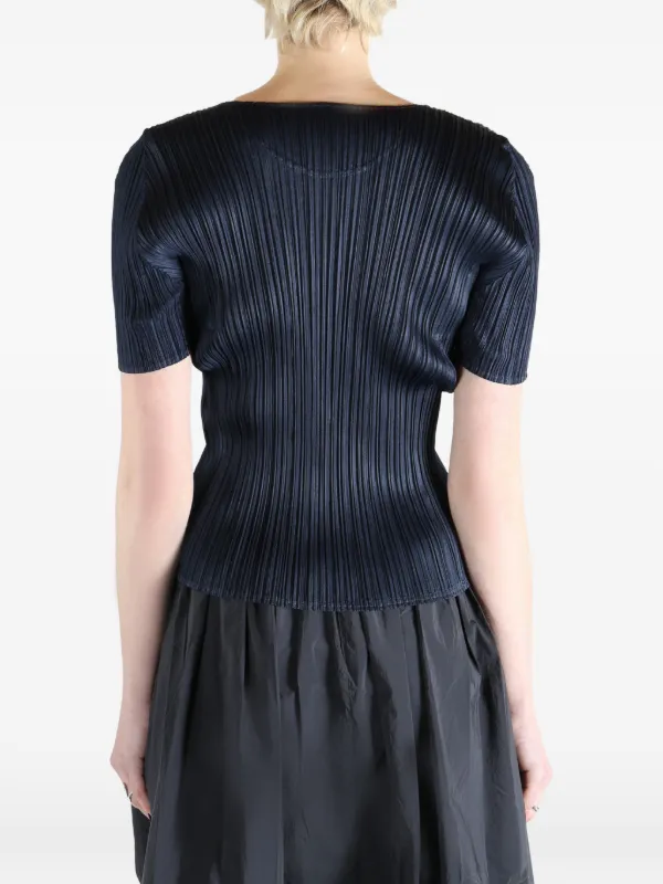 Pleats Please Issey Miyake プリーツ Tシャツ | ブルー | FARFETCH JP