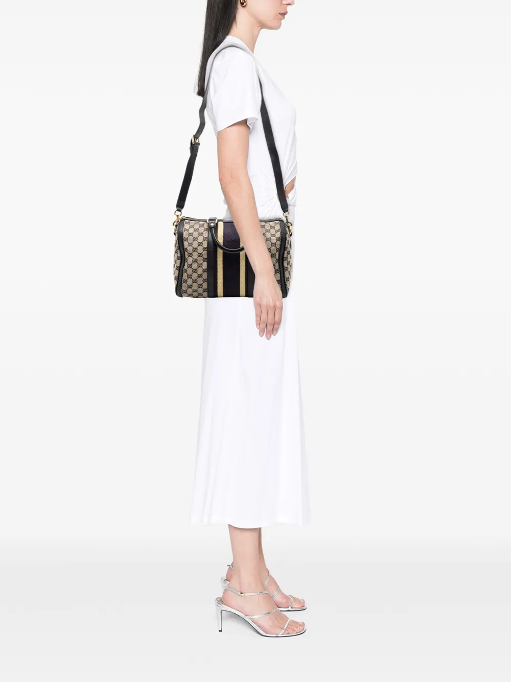 Gucci Pre-Owned 2016-2025 Medium GG Canvas Web Joy Boston Bag satchel | Pre-Owned | Image 2