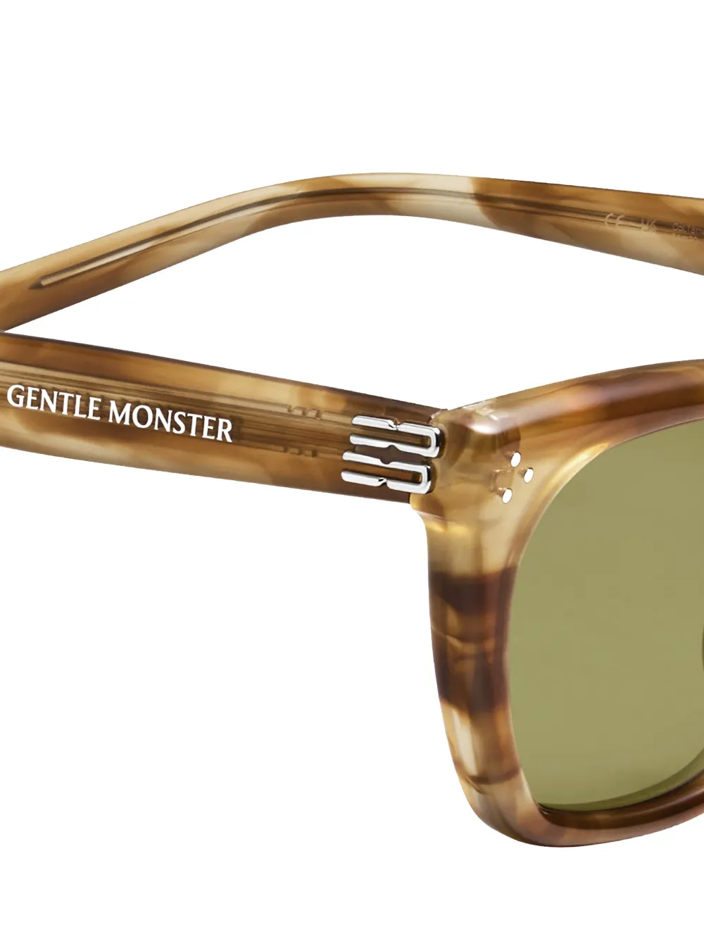 Gentle Monster Modern zonnebril met schildpadschild-effect met cat-eye montuur Bruin