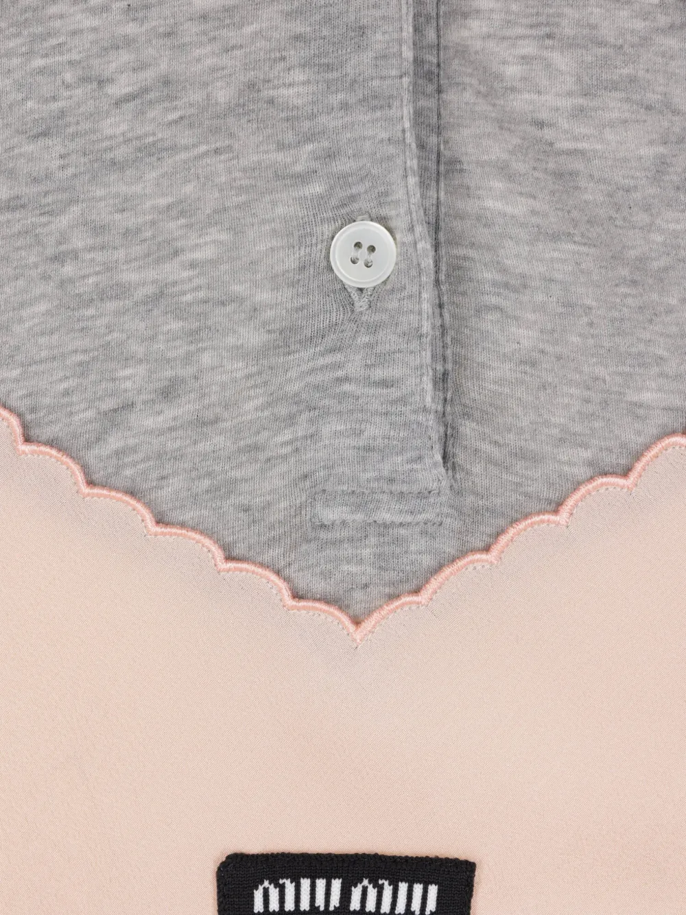 Miu Marocain crêpe top Grijs
