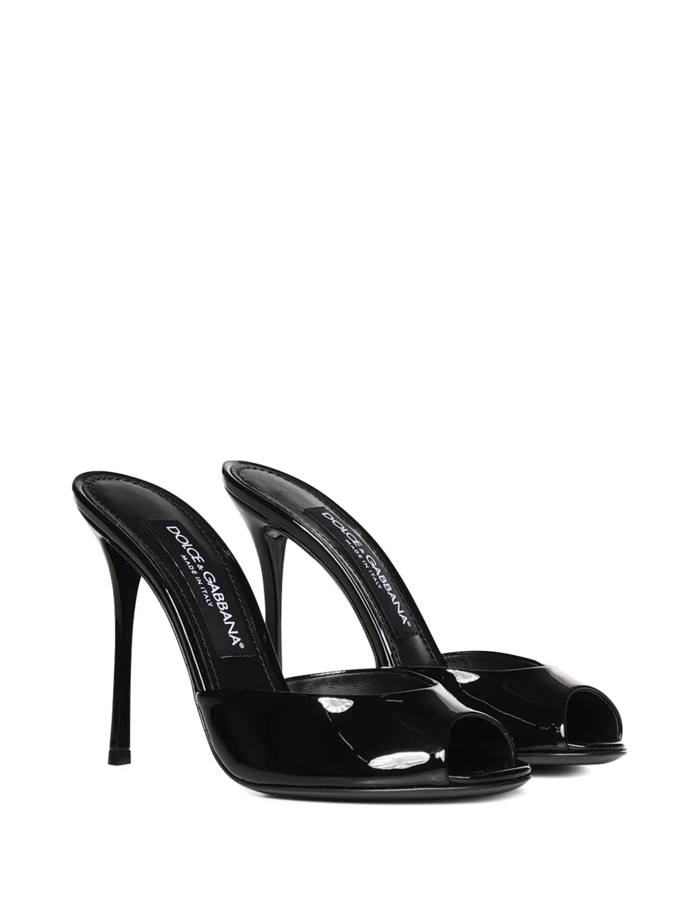 Dolce & Gabbana Keira leren sandalen Zwart