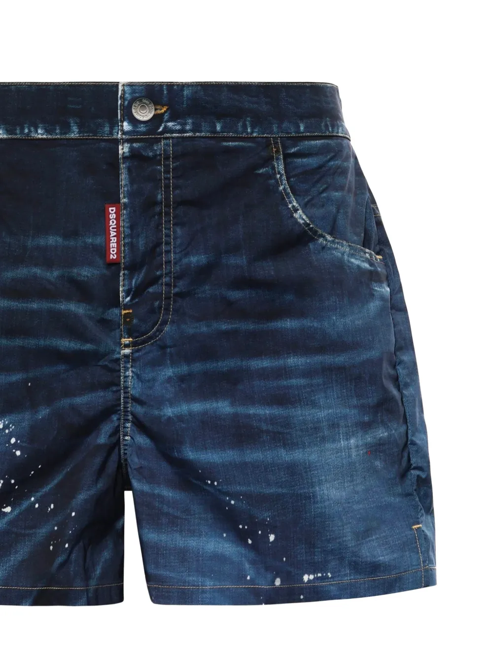 DSQUARED2 Midi-zwembroek met vijf zakken Blauw