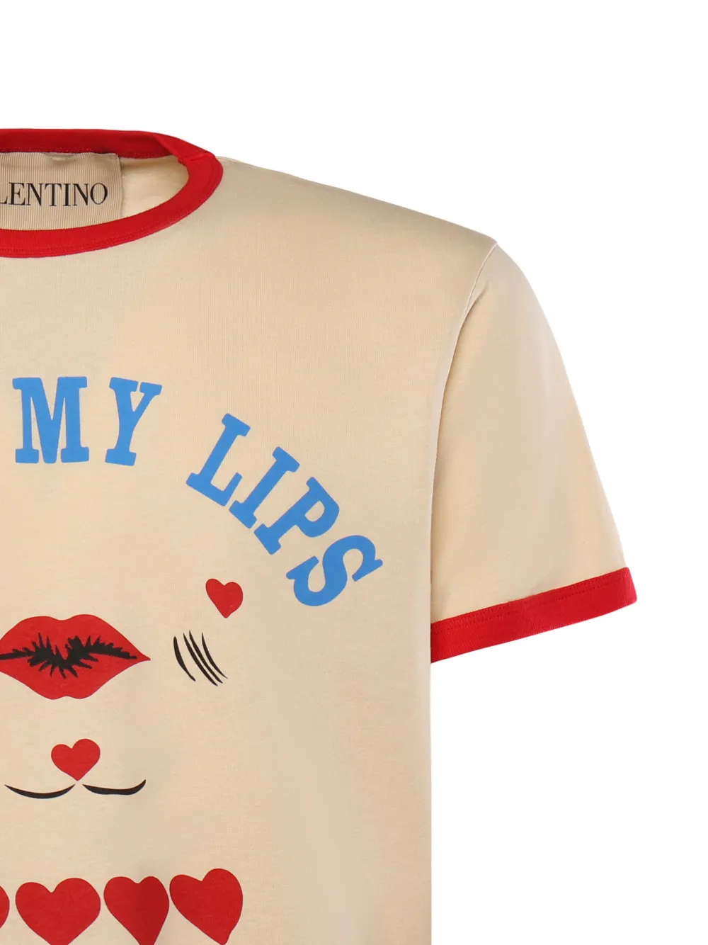 Valentino Garavani T-shirt met ronde hals Beige