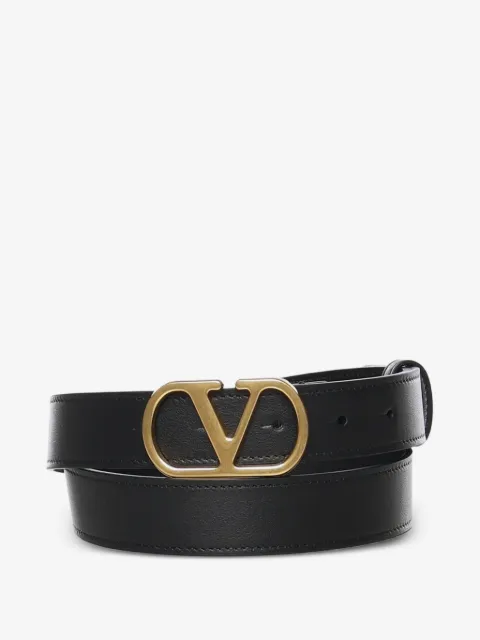 Valentino Garavani VLogo Signature belt in shiny calfskin 30mm