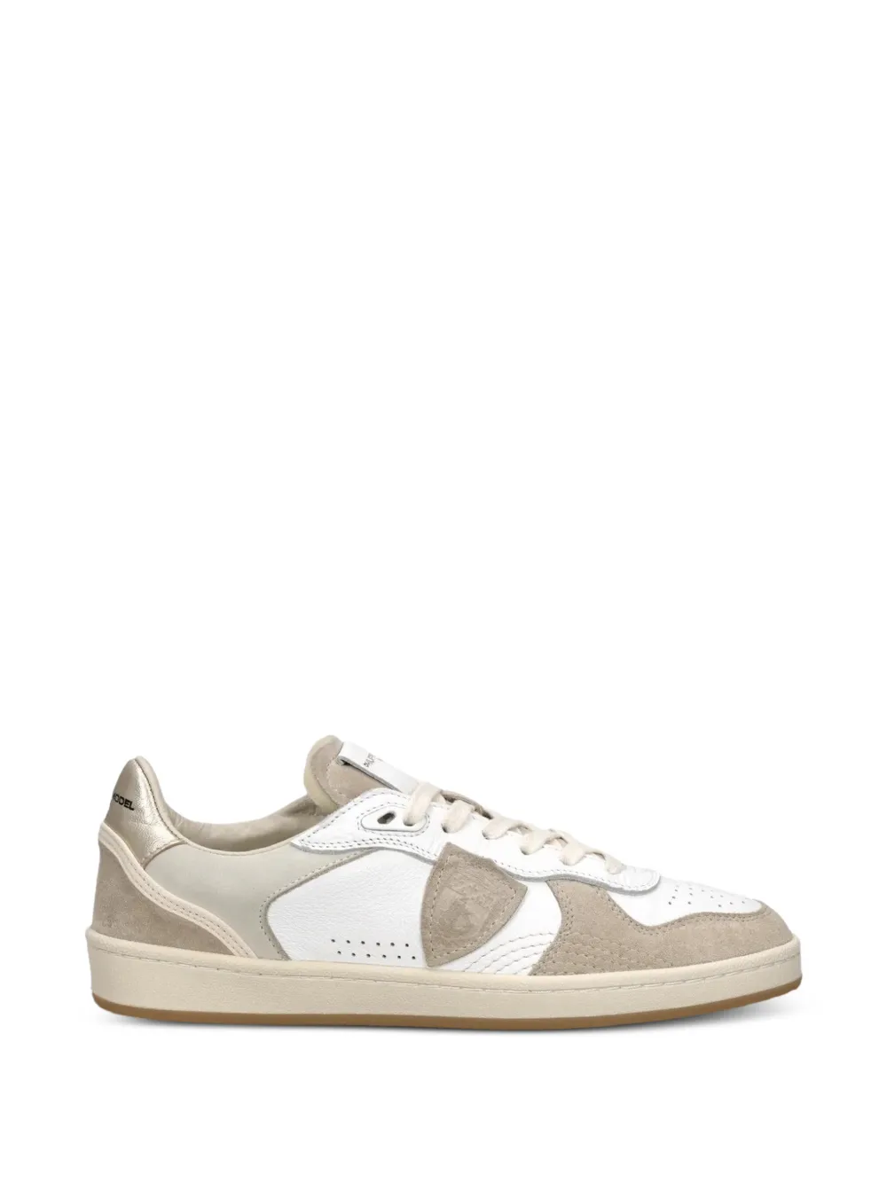 Philippe Model Paris Pegal leren sneakers met vlakken Beige