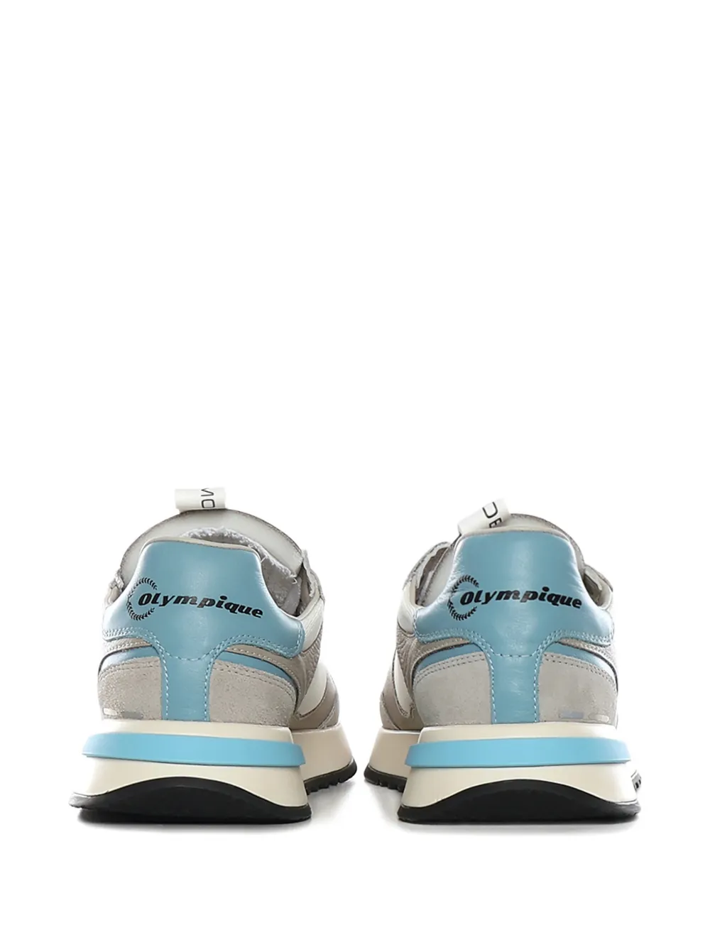 Philippe Model Paris Olympique appliqued-panelled sneakers Grijs