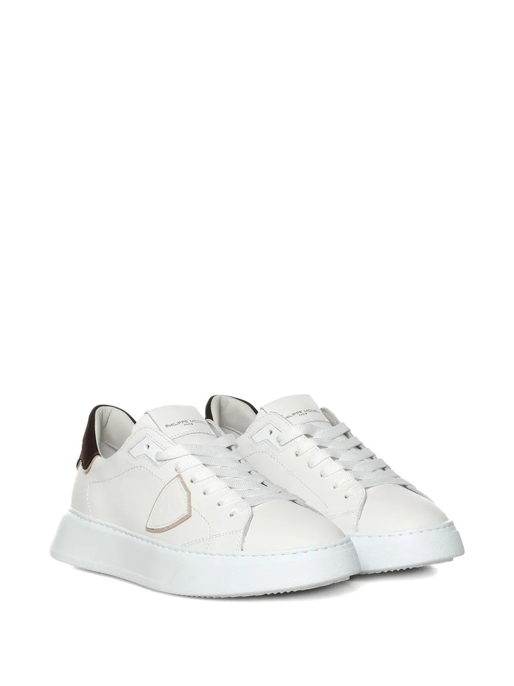 Philippe Model Paris triangle-detail panelled sneakers Wit