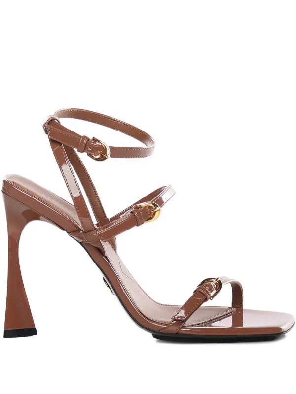 Stella McCartney Triple-strap Sculptural Sandals in Brown