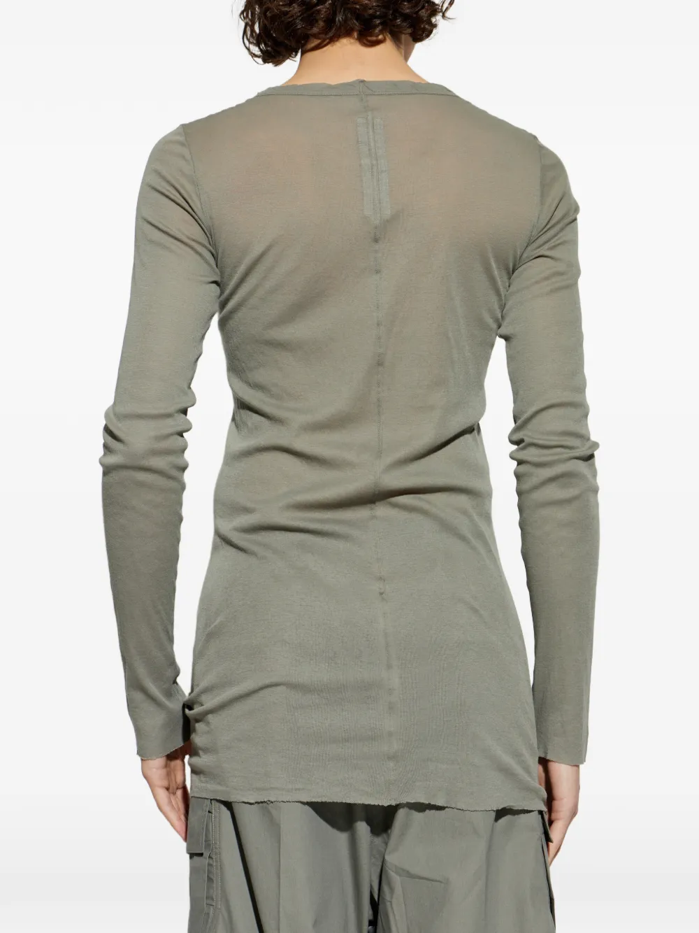 Rick Owens T-shirt met lange mouwen Grijs