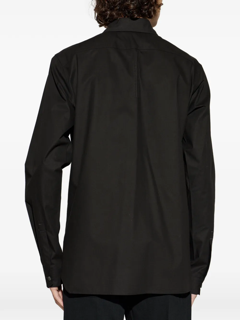Rick Owens Work overhemd met klepzak Zwart