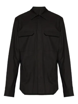 Rick Owens ボタン シャツ | ブラック | FARFETCH JP