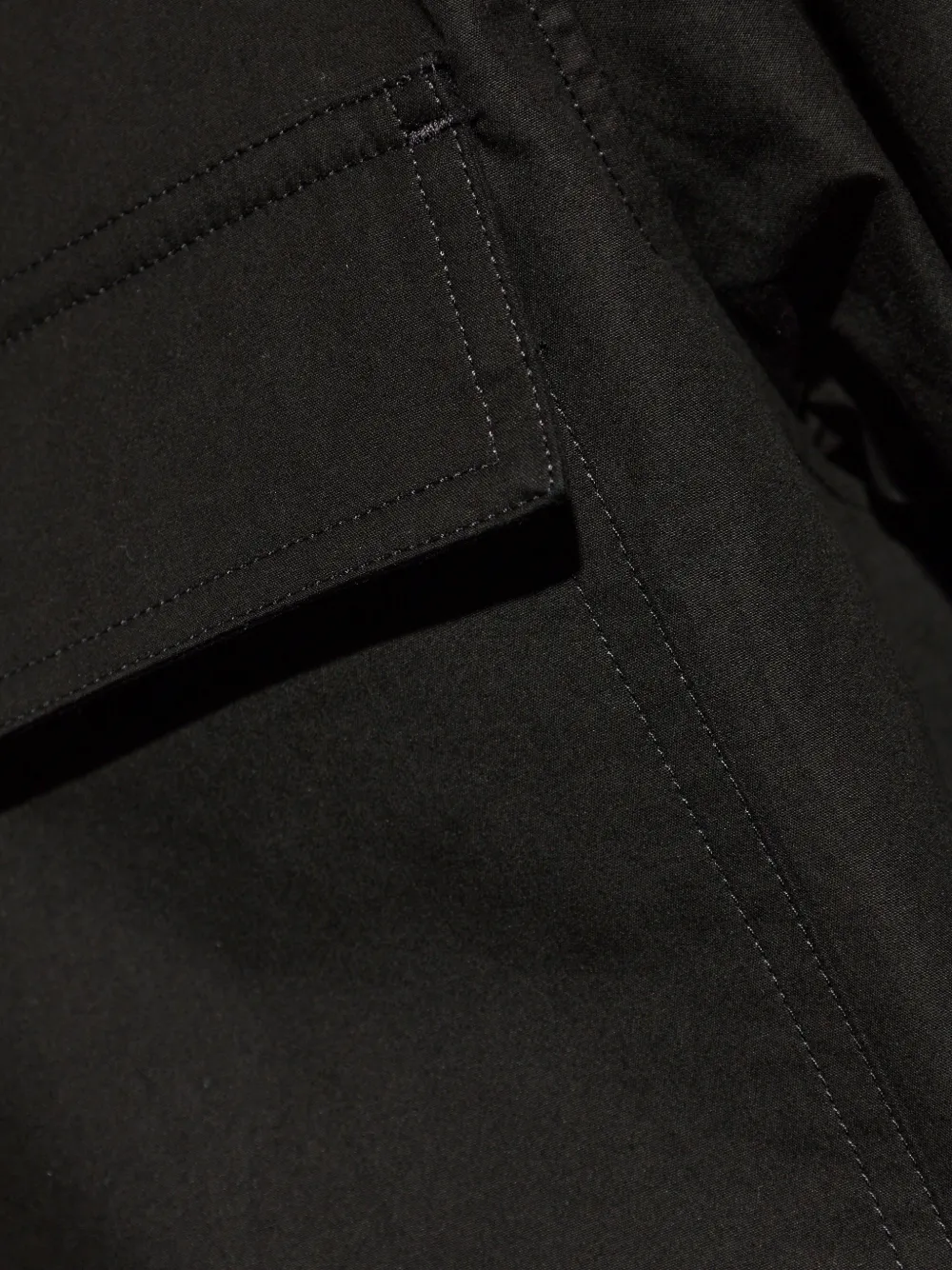 Rick Owens Work overhemd met klepzak Zwart