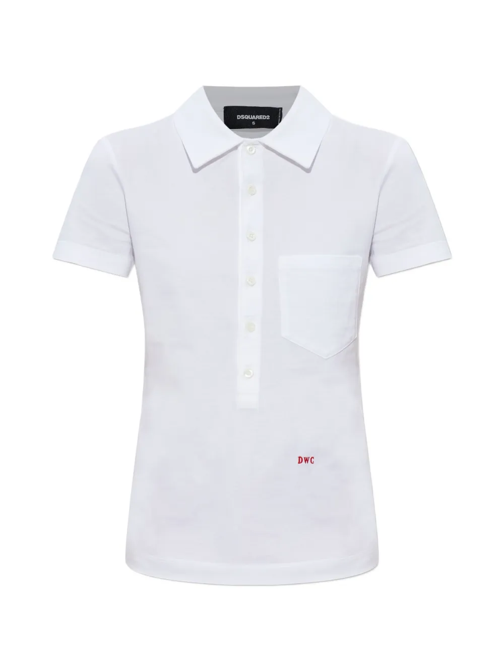 DSQUARED2 pocket polo shirt - Bianco