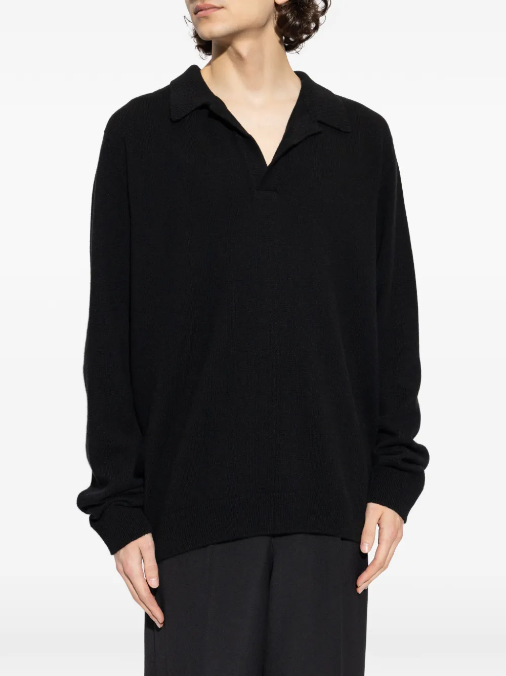  Balmain Collared Sweater - Black 