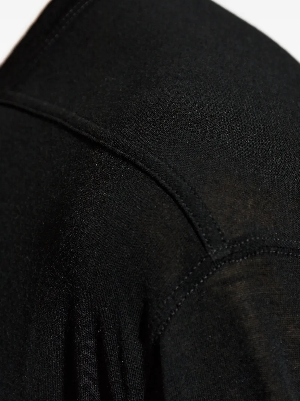 Rick Owens T-shirt met schoudernaad Zwart
