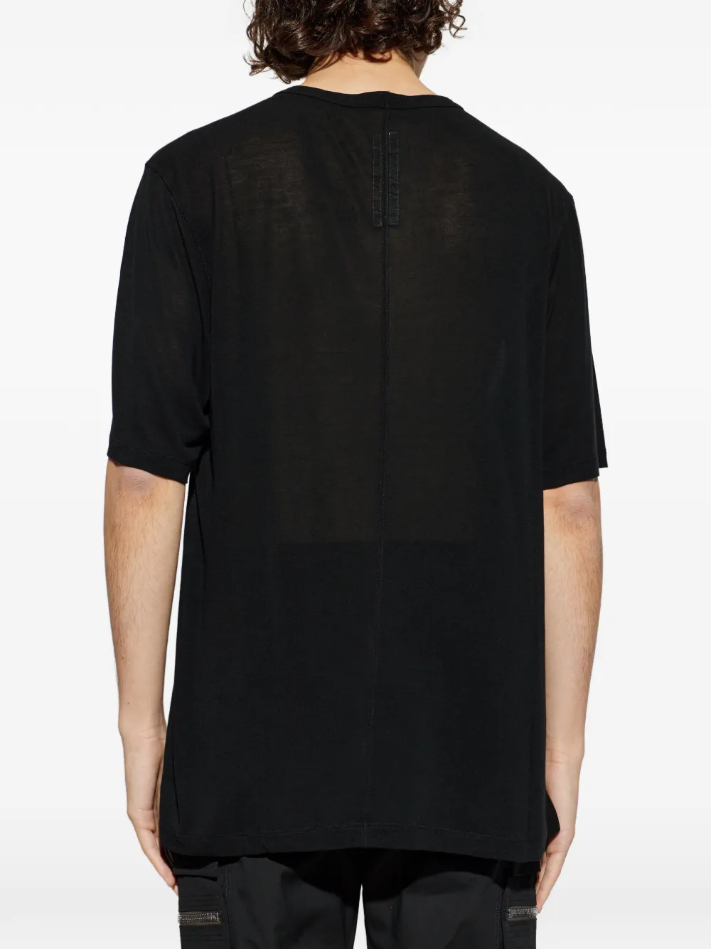 Rick Owens T-shirt met schoudernaad Zwart