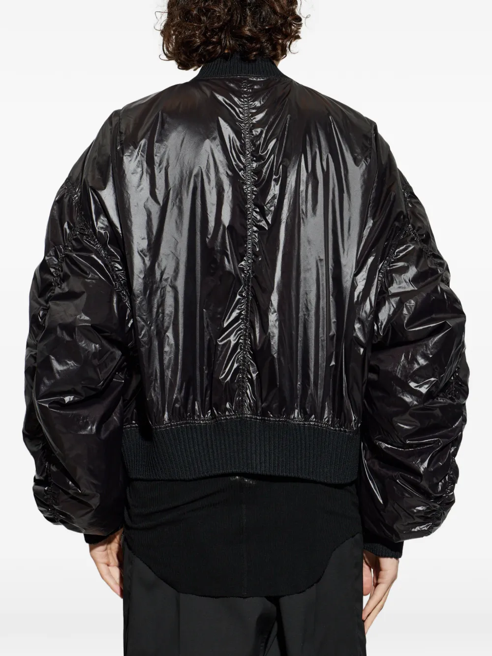 Rick Owens ジップアップ ボンバージャケット | ブラック | FARFETCH JP