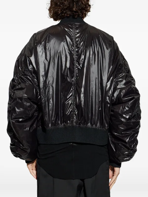 RIck Owens 2018SS MA-1 ボンバージャケット タグ&ハンガー Rick Owens ジップアップ ボンバージャケット | ブラック | FARFETCH JP